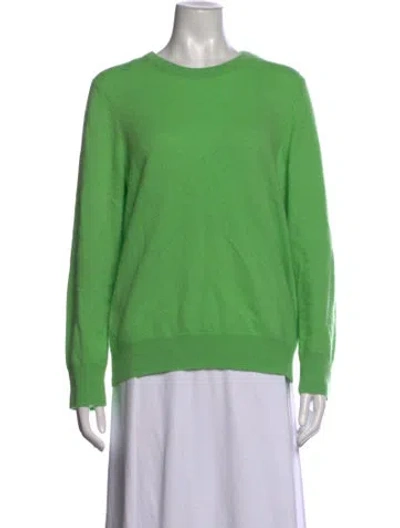 Pre-owned Naadam Cashmere Crew Neck Sweater In Green
