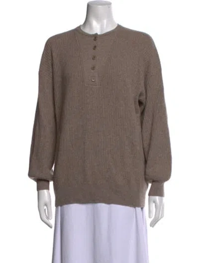 Pre-owned Naadam Cashmere Crew Neck Sweater In Neutrals