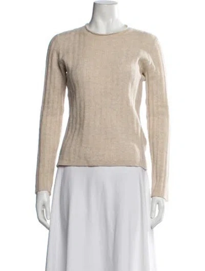 Pre-owned Naadam Cashmere Crew Neck Sweater In Neutrals
