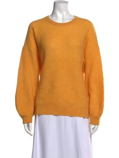 Pre-owned Naadam Cashmere Crew Neck Sweater In Orange