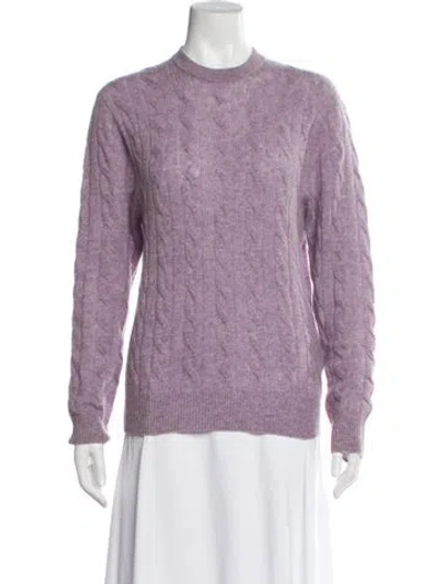Pre-owned Naadam Cashmere Crew Neck Sweater In Purple