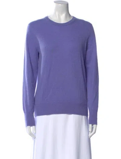Pre-owned Naadam Cashmere Crew Neck Sweater In Purple