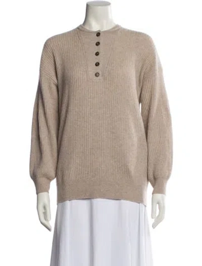 Pre-owned Naadam Cashmere Crew Neck Sweater In Purple