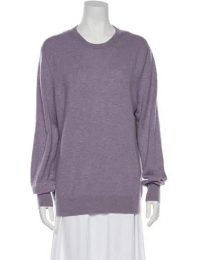 Pre-owned Naadam Cashmere Crew Neck Sweater In Purple