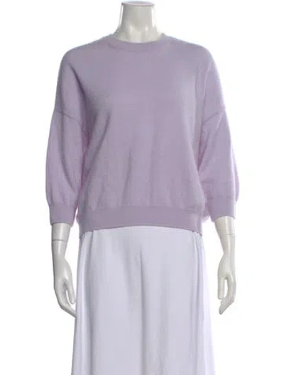 Pre-owned Naadam Cashmere Crew Neck Sweater In Purple
