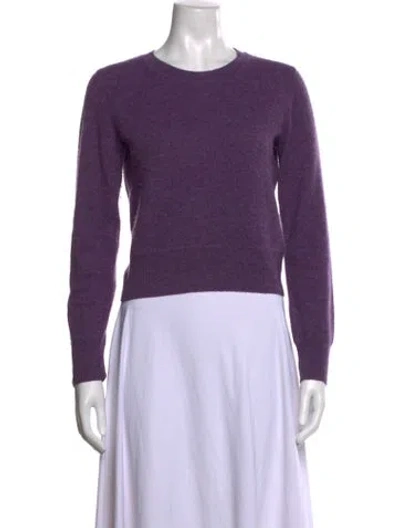 Pre-owned Naadam Cashmere Crew Neck Sweater In Purple