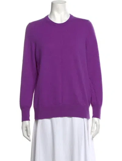 Pre-owned Naadam Cashmere Crew Neck Sweater In Purple