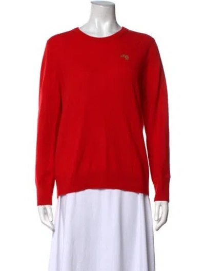 Pre-owned Naadam Cashmere Crew Neck Sweater In Red