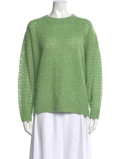 Pre-owned Naadam Cashmere Crew Neck Sweater W/ Tags In Green