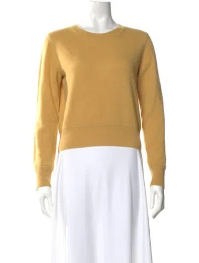 Pre-owned Naadam Cashmere Crew Neck Sweater In Yellow