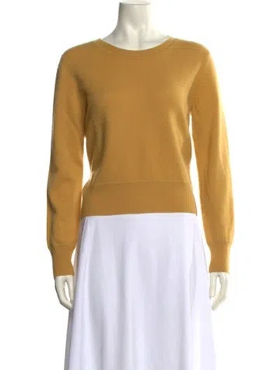 Pre-owned Naadam Cashmere Crew Neck Sweater In Yellow