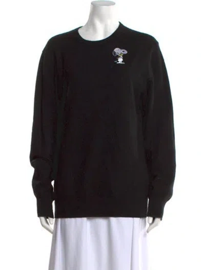 Pre-owned Naadam Cashmere Graphic Print Sweater In Black