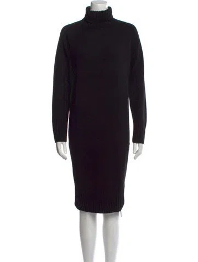 Pre-owned Naadam Cashmere Knee-length Dress In Black