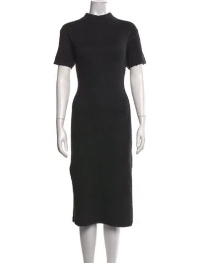 Pre-owned Naadam Cashmere Knee-length Dress In Black