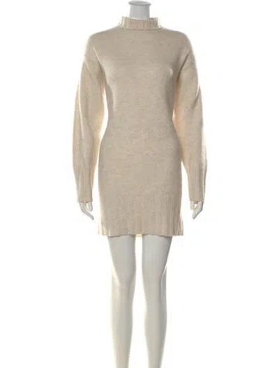 Pre-owned Naadam Cashmere Knee-length Dress In Neutral