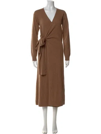 Pre-owned Naadam Cashmere Long Dress In Brown