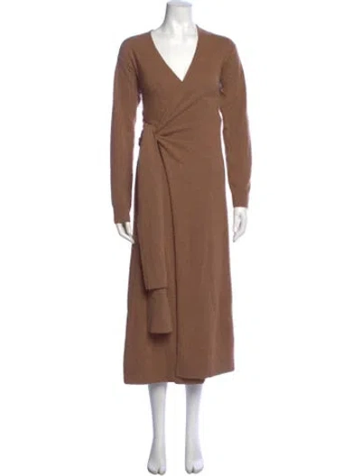 Pre-owned Naadam Cashmere Long Dress In Brown