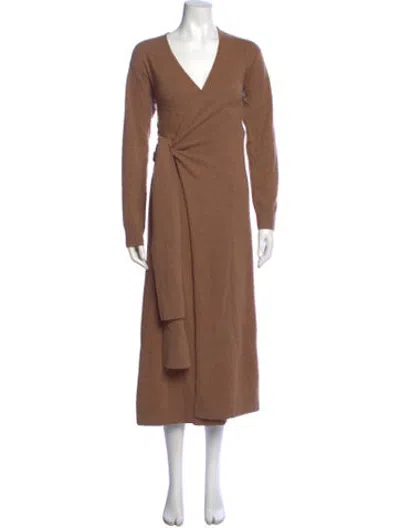 Pre-owned Naadam Cashmere Long Dress In Brown