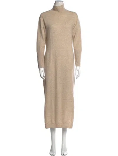 Pre-owned Naadam Cashmere Long Dress In Neutral