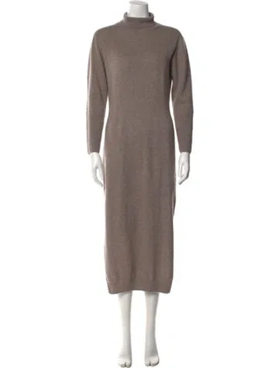 Pre-owned Naadam Cashmere Long Dress In Neutral