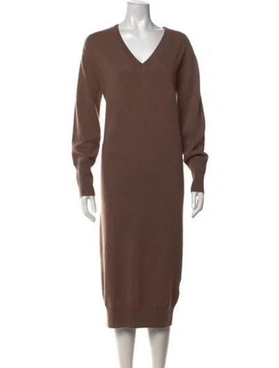 Pre-owned Naadam Cashmere Long Dress In Neutrals