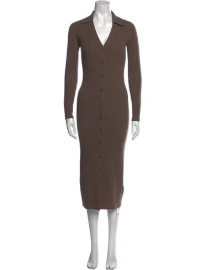 Pre-owned Naadam Cashmere Long Dress W/ Tags In Brown