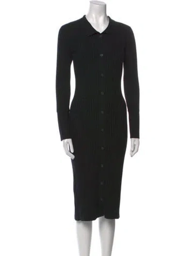 Pre-owned Naadam Cashmere Midi Length Dress In Black