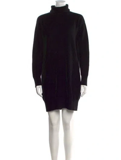 Pre-owned Naadam Cashmere Mini Dress In Black