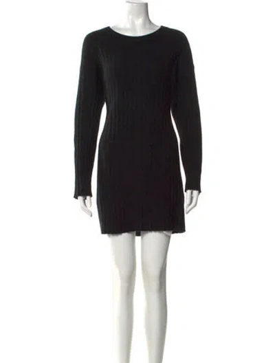 Pre-owned Naadam Cashmere Mini Dress In Black