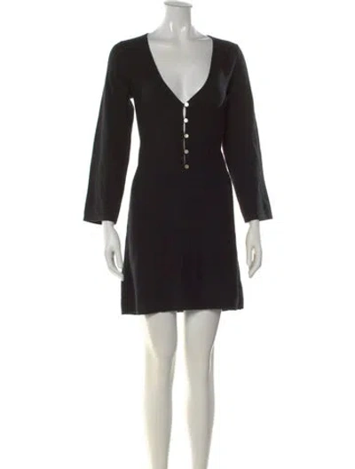 Pre-owned Naadam Cashmere Mini Dress In Black