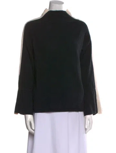 Pre-owned Naadam Cashmere Mock Neck Sweater In Black