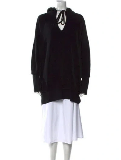 Pre-owned Naadam Cashmere Mock Neck Sweater In Black