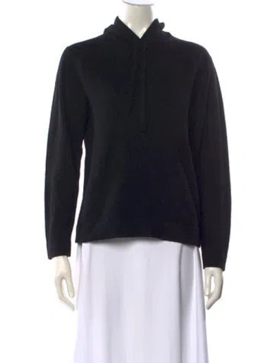 Pre-owned Naadam Cashmere Mock Neck Sweater In Black