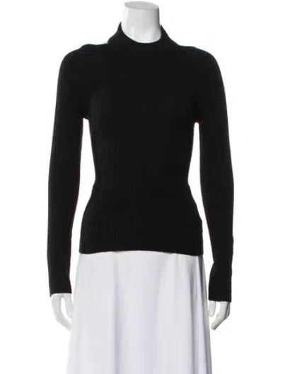 Pre-owned Naadam Cashmere Mock Neck Sweater In Black