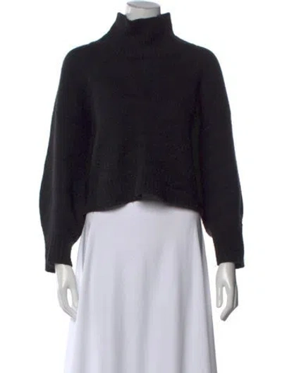 Pre-owned Naadam Cashmere Mock Neck Sweater In Black