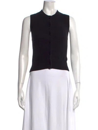 Pre-owned Naadam Cashmere Mock Neck Sweater In Black