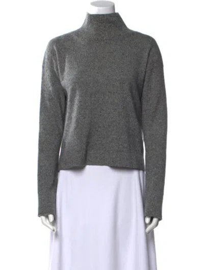 Pre-owned Naadam Cashmere Mock Neck Sweater In Gray