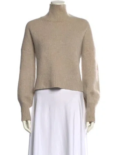 Pre-owned Naadam Cashmere Mock Neck Sweater In Neutral