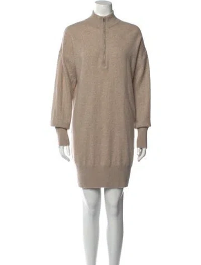 Pre-owned Naadam Cashmere Mock Neck Sweater In Neutral