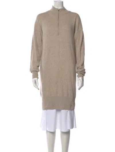 Pre-owned Naadam Cashmere Mock Neck Sweater In Neutral