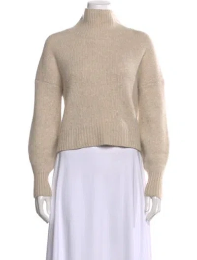 Pre-owned Naadam Cashmere Mock Neck Sweater In Neutral