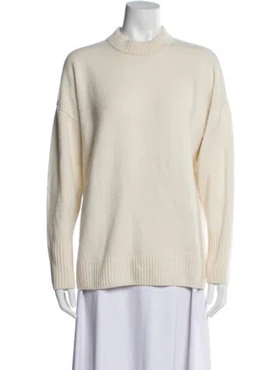 Pre-owned Naadam Cashmere Mock Neck Sweater In Neutral