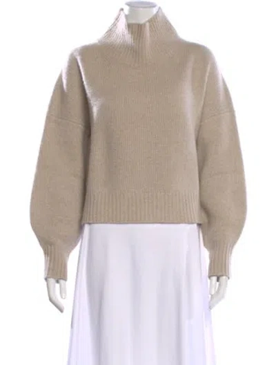 Pre-owned Naadam Cashmere Mock Neck Sweater In Neutral