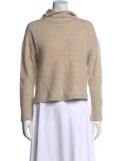 Pre-owned Naadam Cashmere Mock Neck Sweater In Neutral