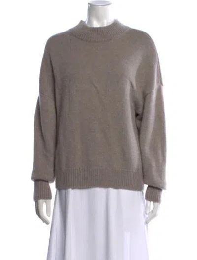 Pre-owned Naadam Cashmere Mock Neck Sweater In Neutral