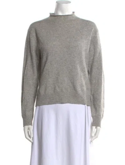 Pre-owned Naadam Cashmere Mock Neck Sweater In Neutrals
