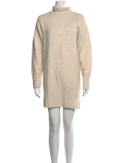 Pre-owned Naadam Cashmere Mock Neck Sweater In Neutrals