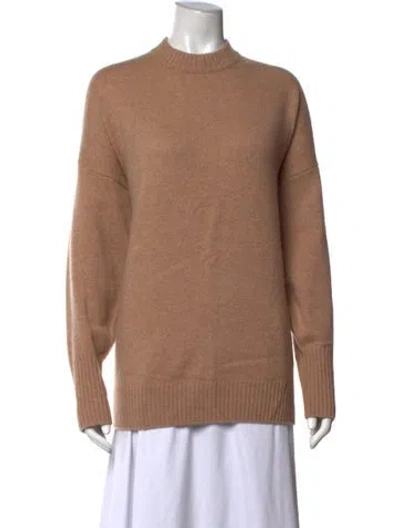 Pre-owned Naadam Cashmere Mock Neck Sweater W/ Tags In Neutrals