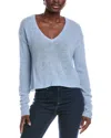 Naadam Cashmere Naadam Featherweight V-neck Cashmere Sweater In Blue
