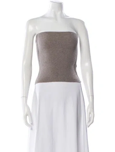 Pre-owned Naadam Cashmere One-shoulder Sweater In Neutral
